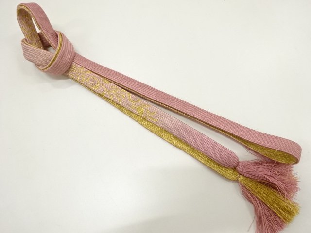 JAPANESE KIMONO / HAND-TIED OBIJIME CORD